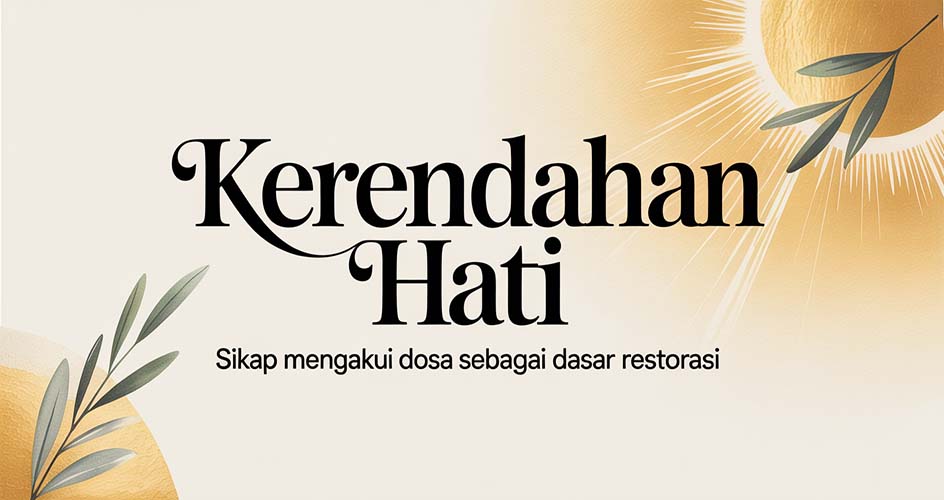 Sikap mengakui dosa sebagai dasar Restorasi